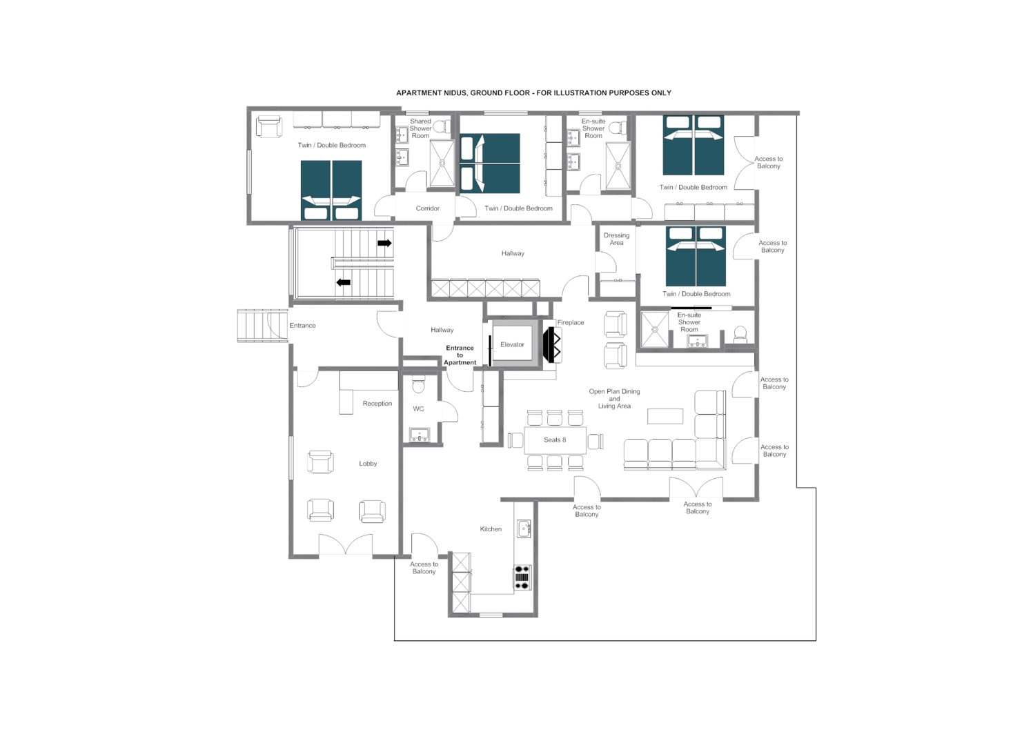 Nidus Apartment 2 Lech Floor Plan 1